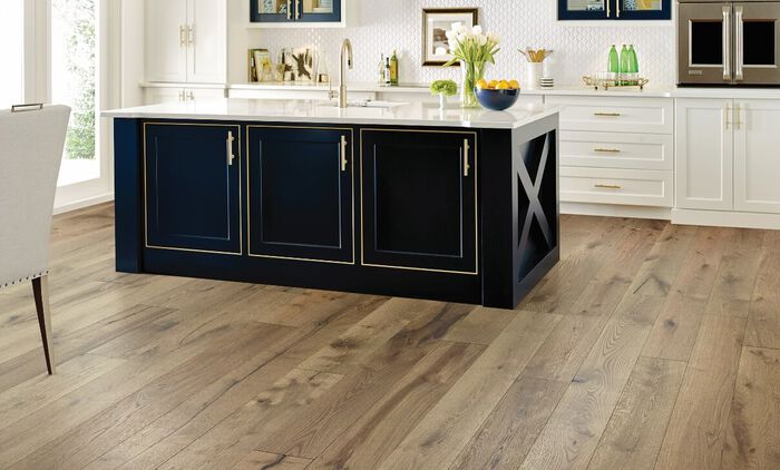 Home Kitchen with Wood Floors